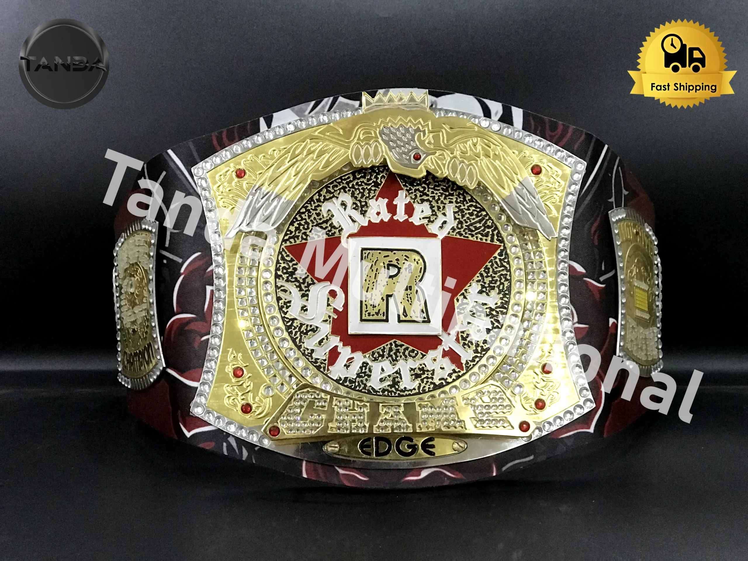 Custom Edge Rated R Spinner WWE Championship Belt Wrestling Title