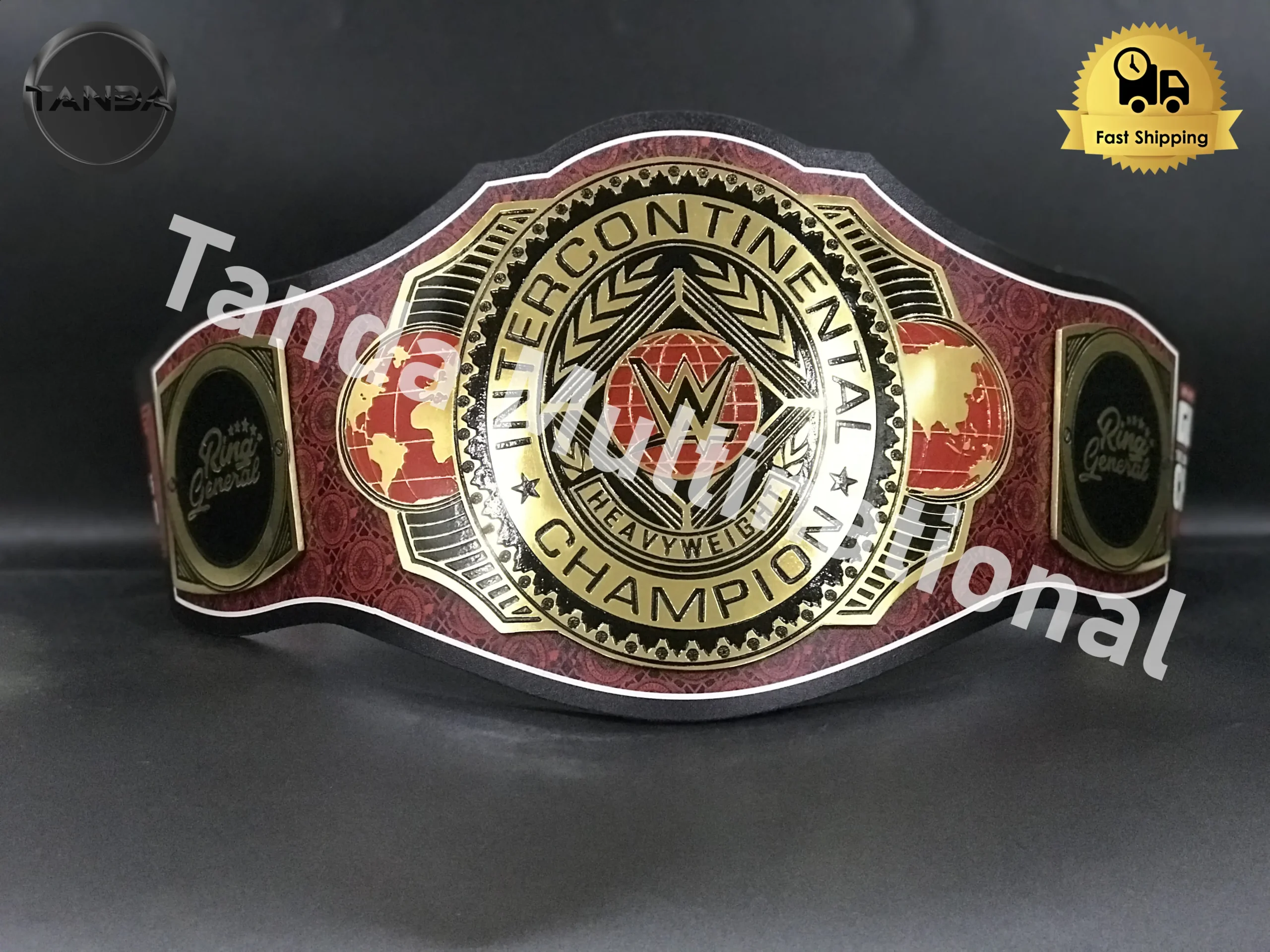 Gunther 666 Days Intercontinental WWE Championship Belt Wrestling Title 2mm Brass