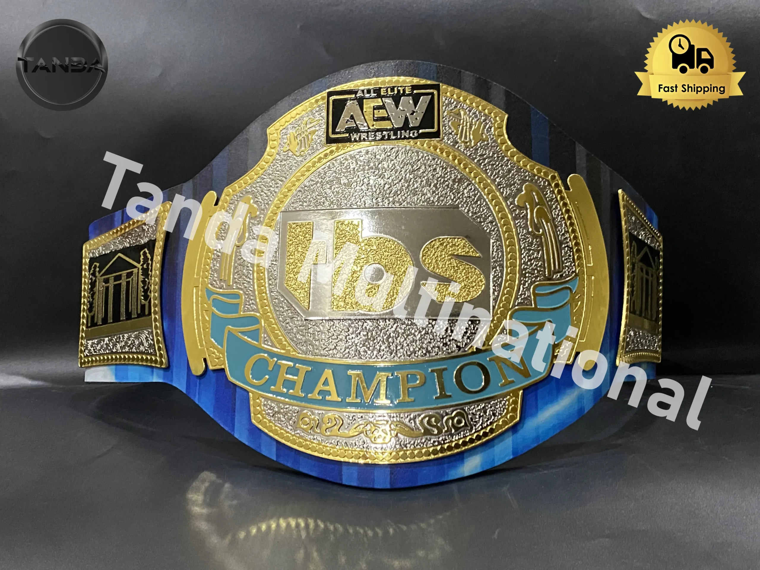 Custom Jade Cargill AEW Championship Belt Wrestling Title 2mm Brass
