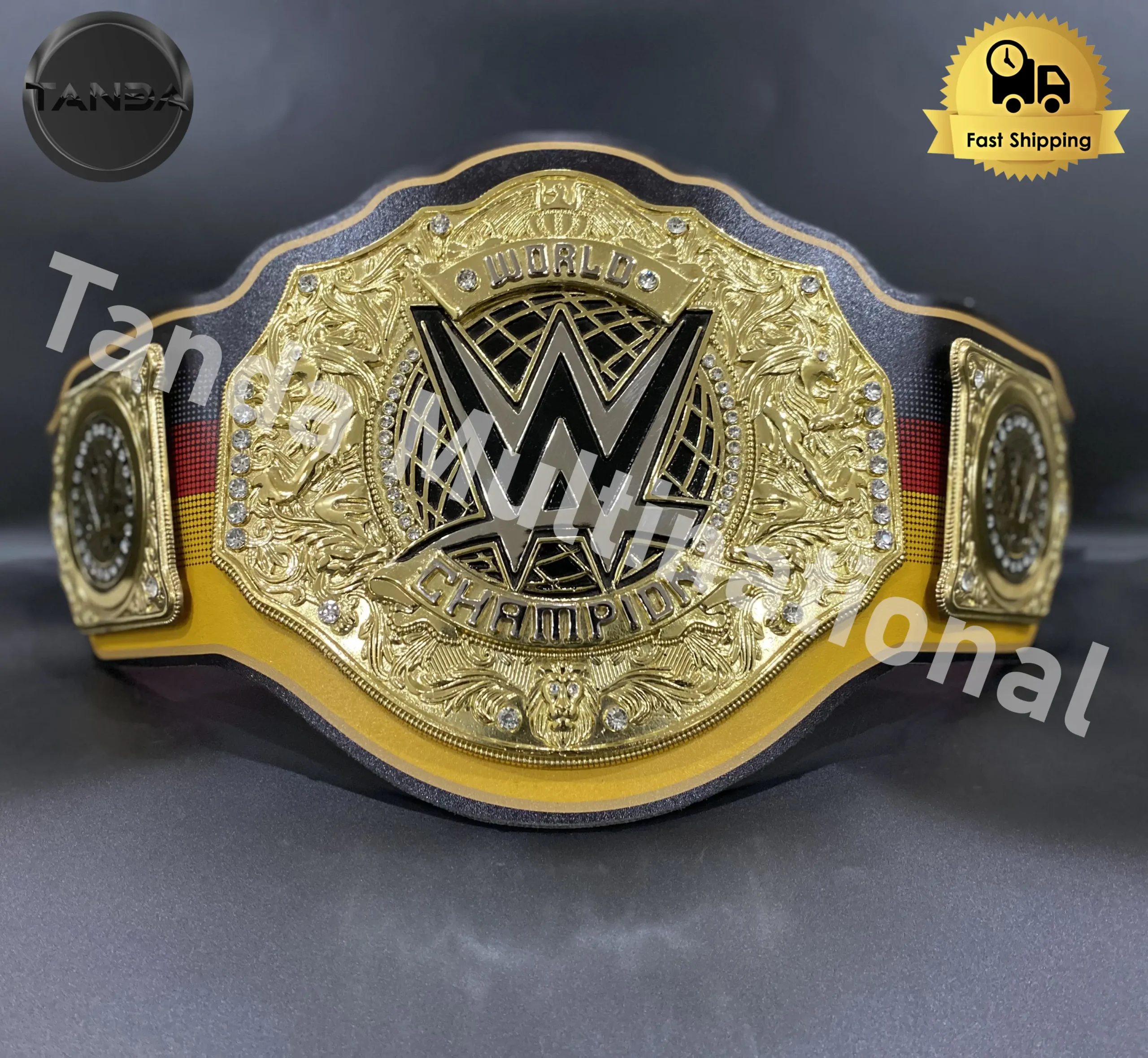 Bash in berlin wwe championship Belts Wrestling Title 6mm Diecast