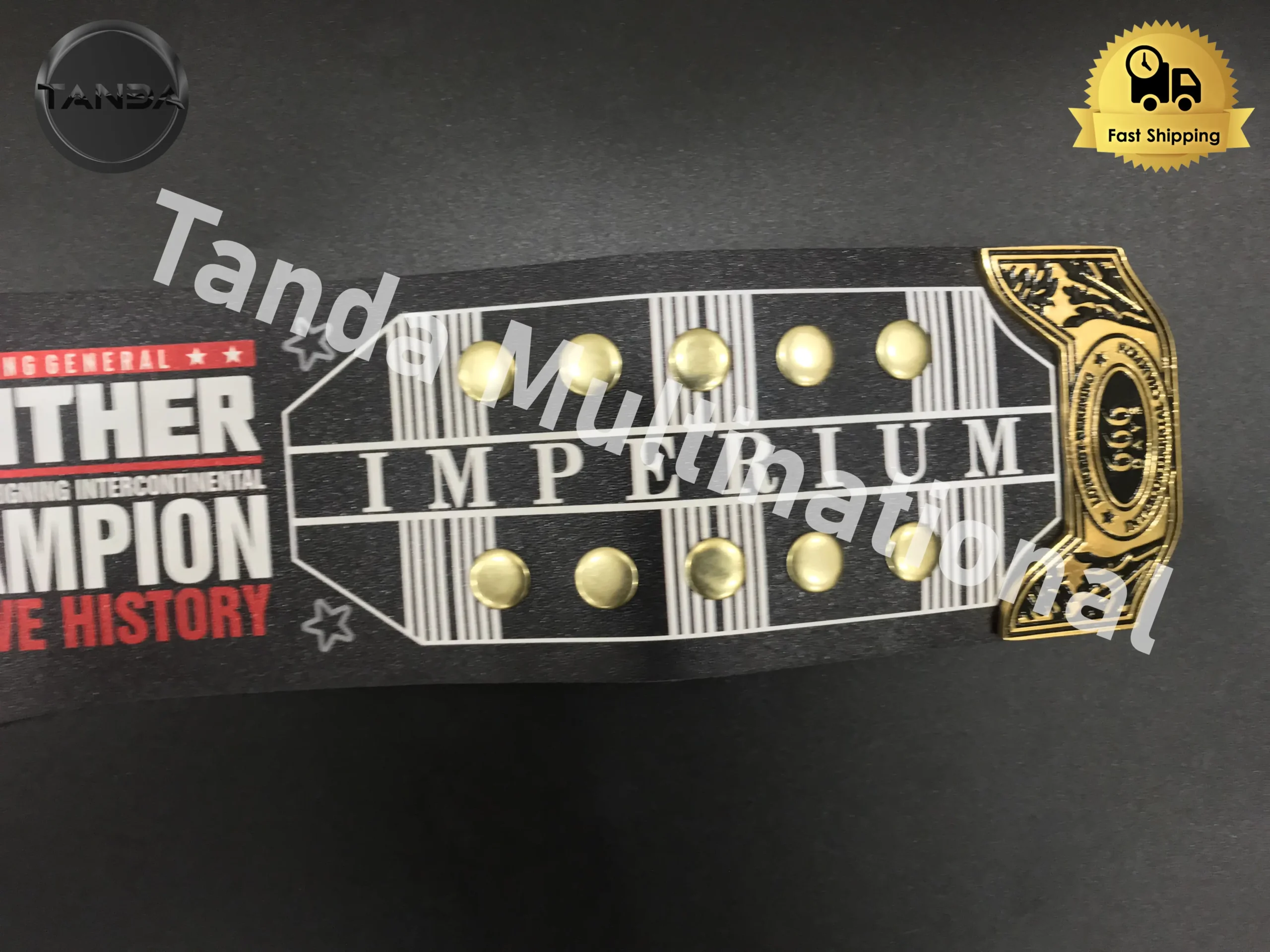 Gunther 666 Days Intercontinental WWE Championship Belt Wrestling Title 2mm Brass