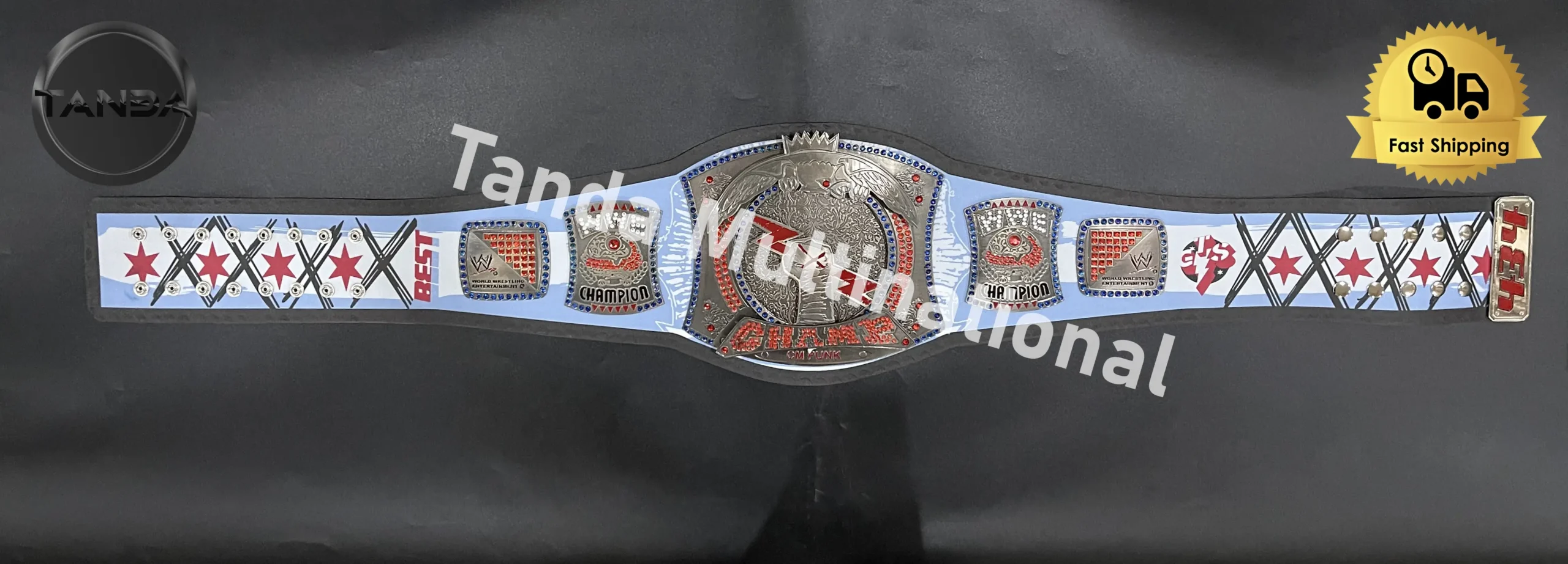 CM Punk 434 Days Spinner Signature Series WWE Championship Belt