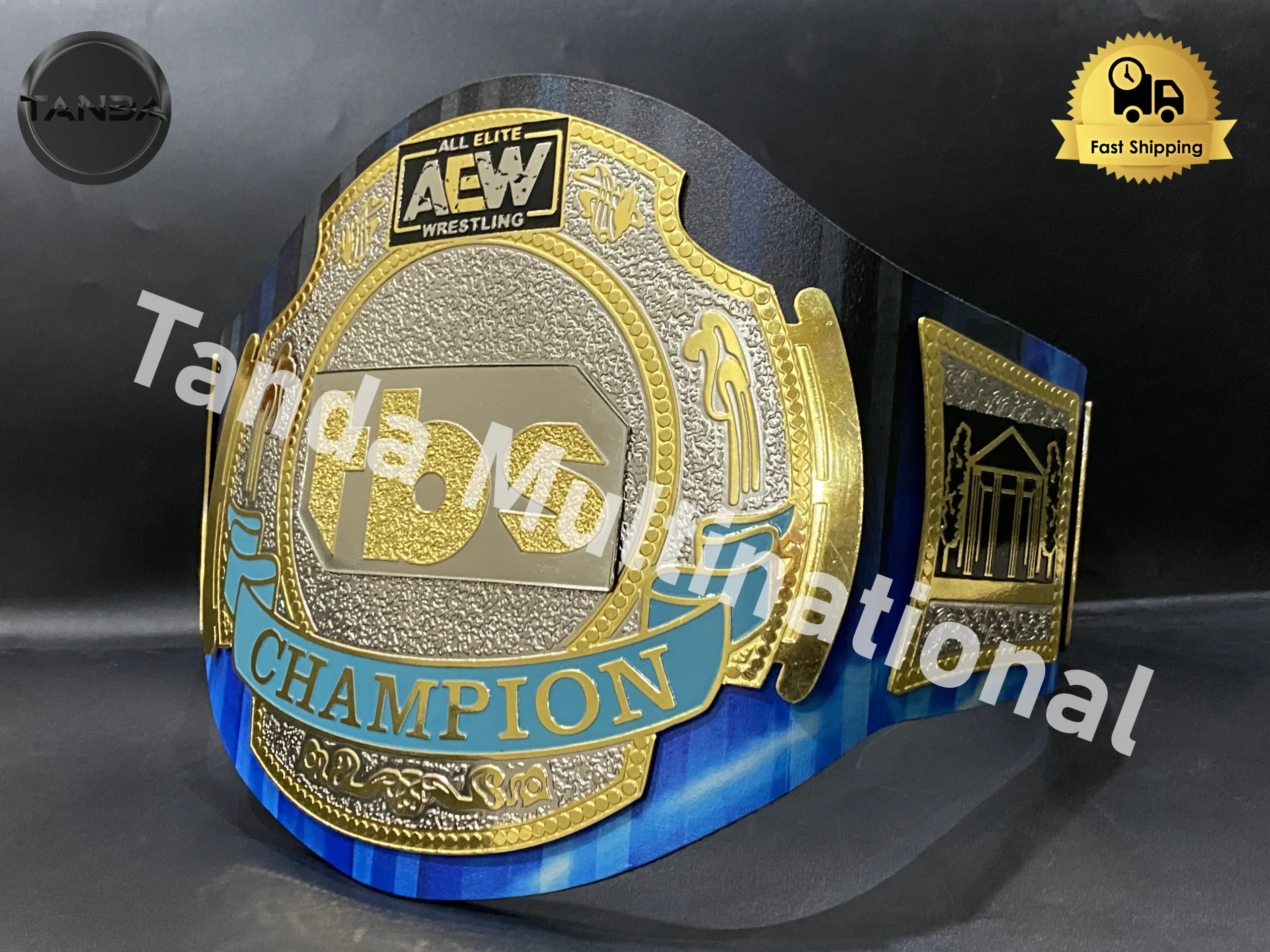 Custom Jade Cargill AEW Championship Belt Wrestling Title 2mm Brass