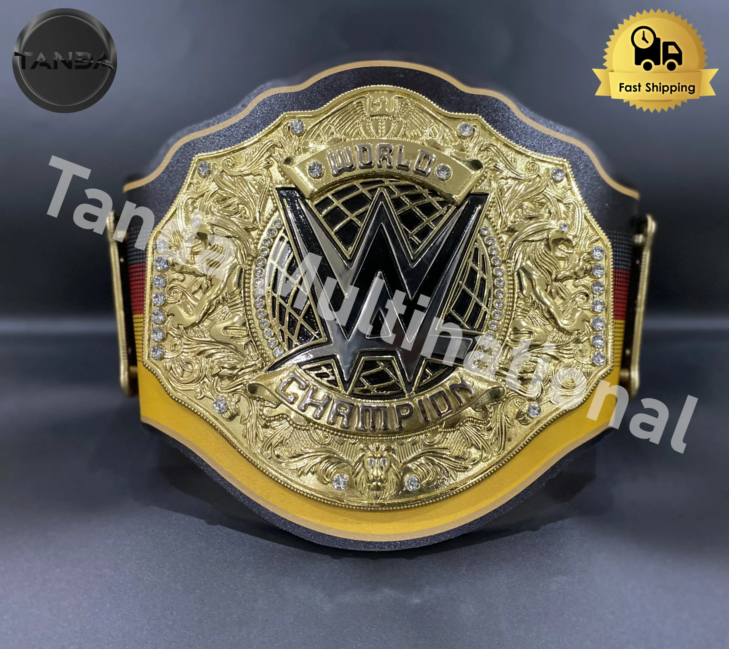Bash in berlin wwe championship Belts Wrestling Title 6mm Diecast