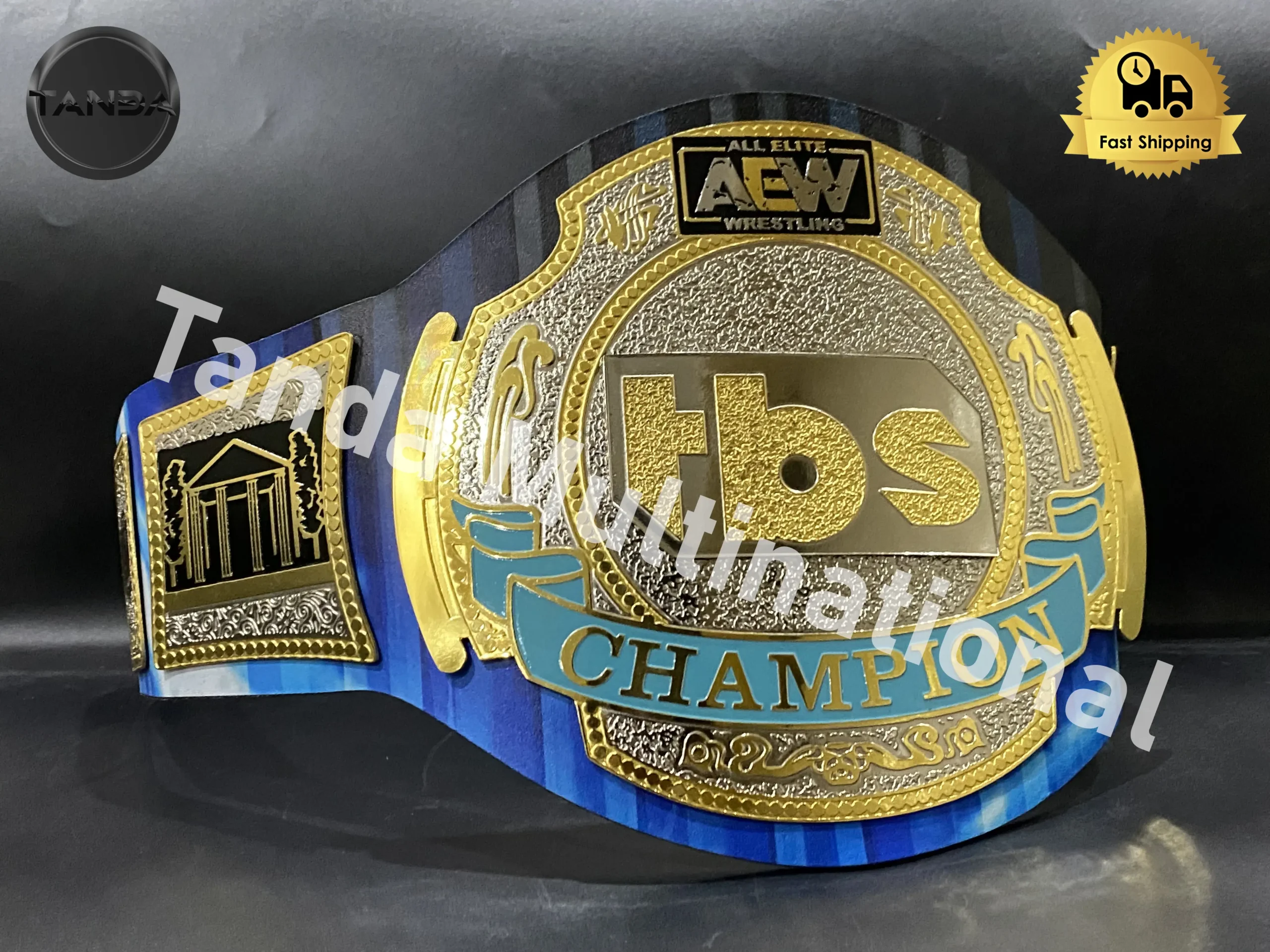 Custom Jade Cargill AEW Championship Belt Wrestling Title 2mm Brass