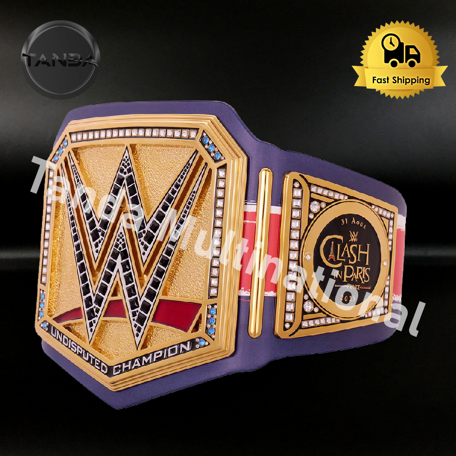 Clash in Paris 2025 WWE Championship Belt Wrestling Title 6mm Diecast