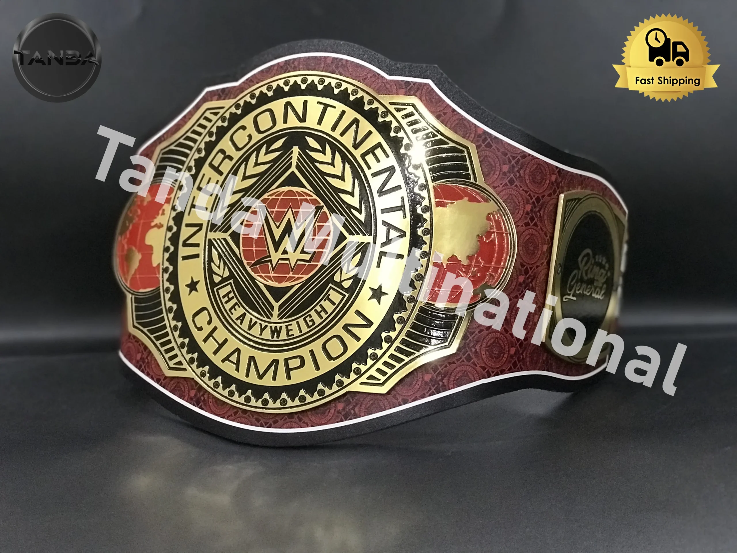 Gunther 666 Days Intercontinental WWE Championship Belt Wrestling Title 2mm Brass