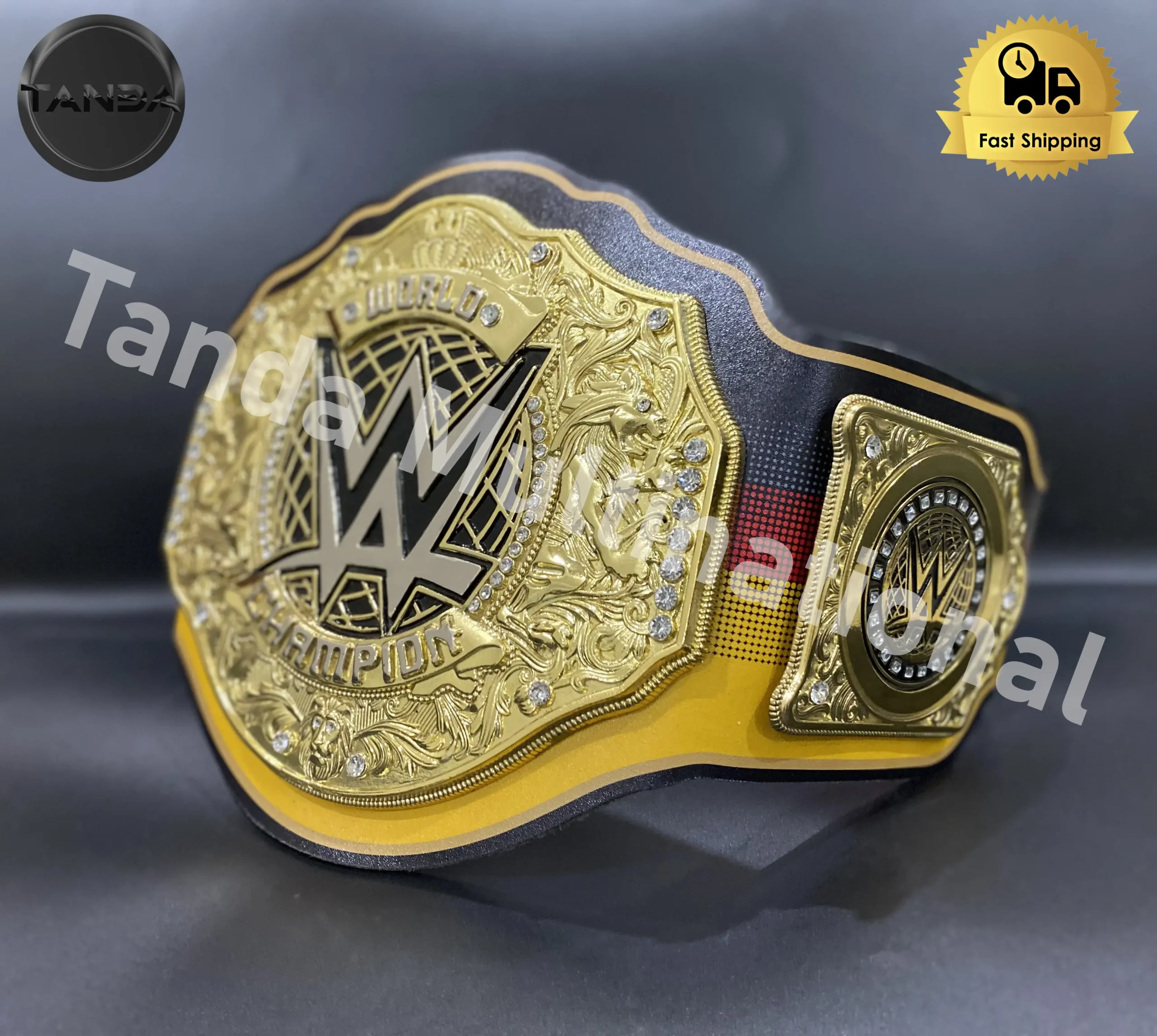 Bash in berlin wwe championship Belts Wrestling Title 6mm Diecast
