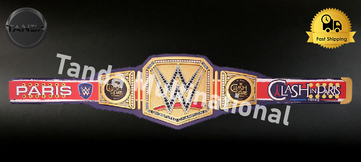Clash in Paris 2025 WWE Championship Belt Wrestling Title 6mm Diecast