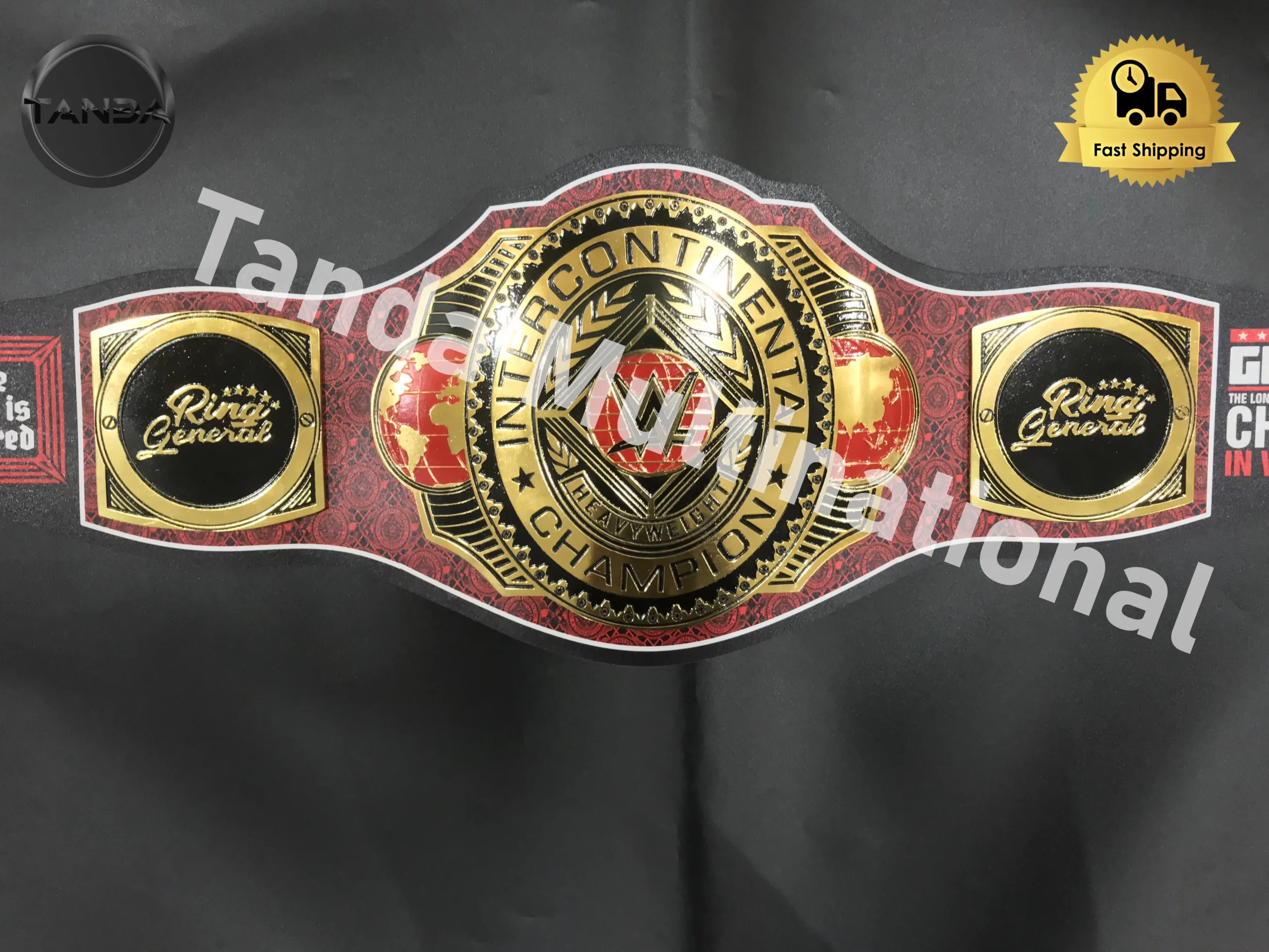 Gunther 666 Days Intercontinental WWE Championship Belt Wrestling Title 2mm Brass