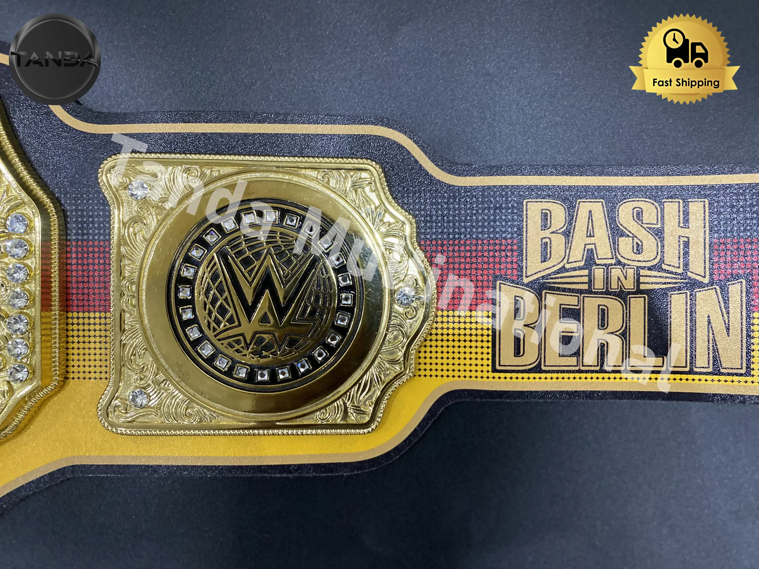 Bash in berlin wwe championship Belts Wrestling Title 6mm Diecast