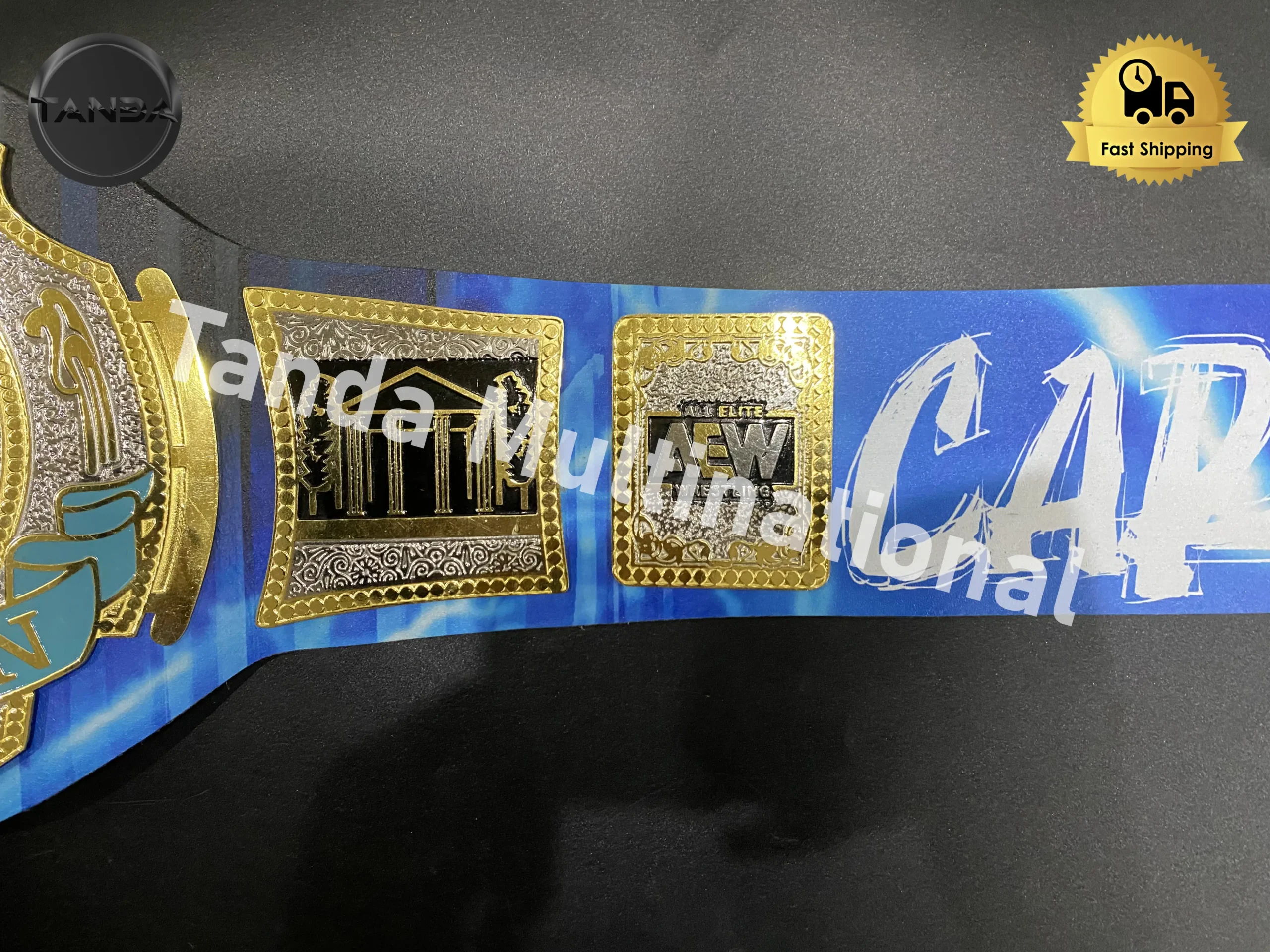 Custom Jade Cargill AEW Championship Belt Wrestling Title 2mm Brass