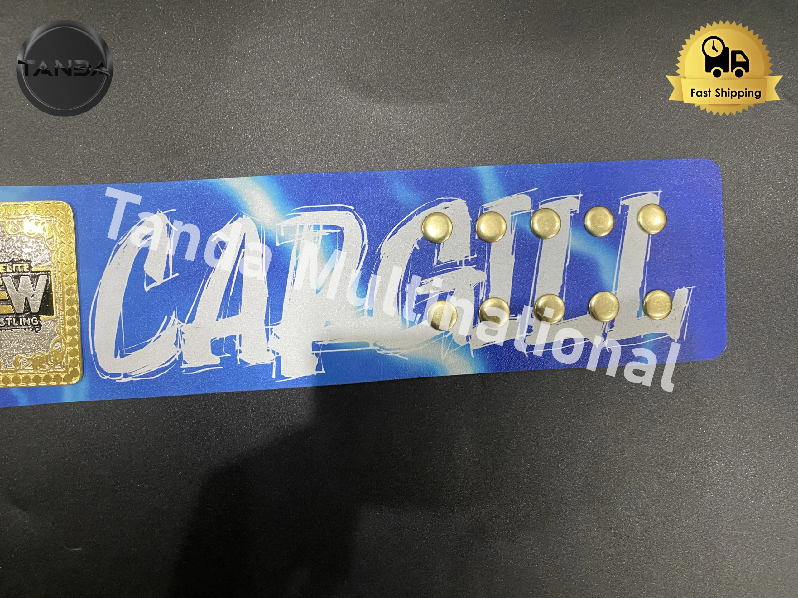 Custom Jade Cargill AEW Championship Belt Wrestling Title 2mm Brass