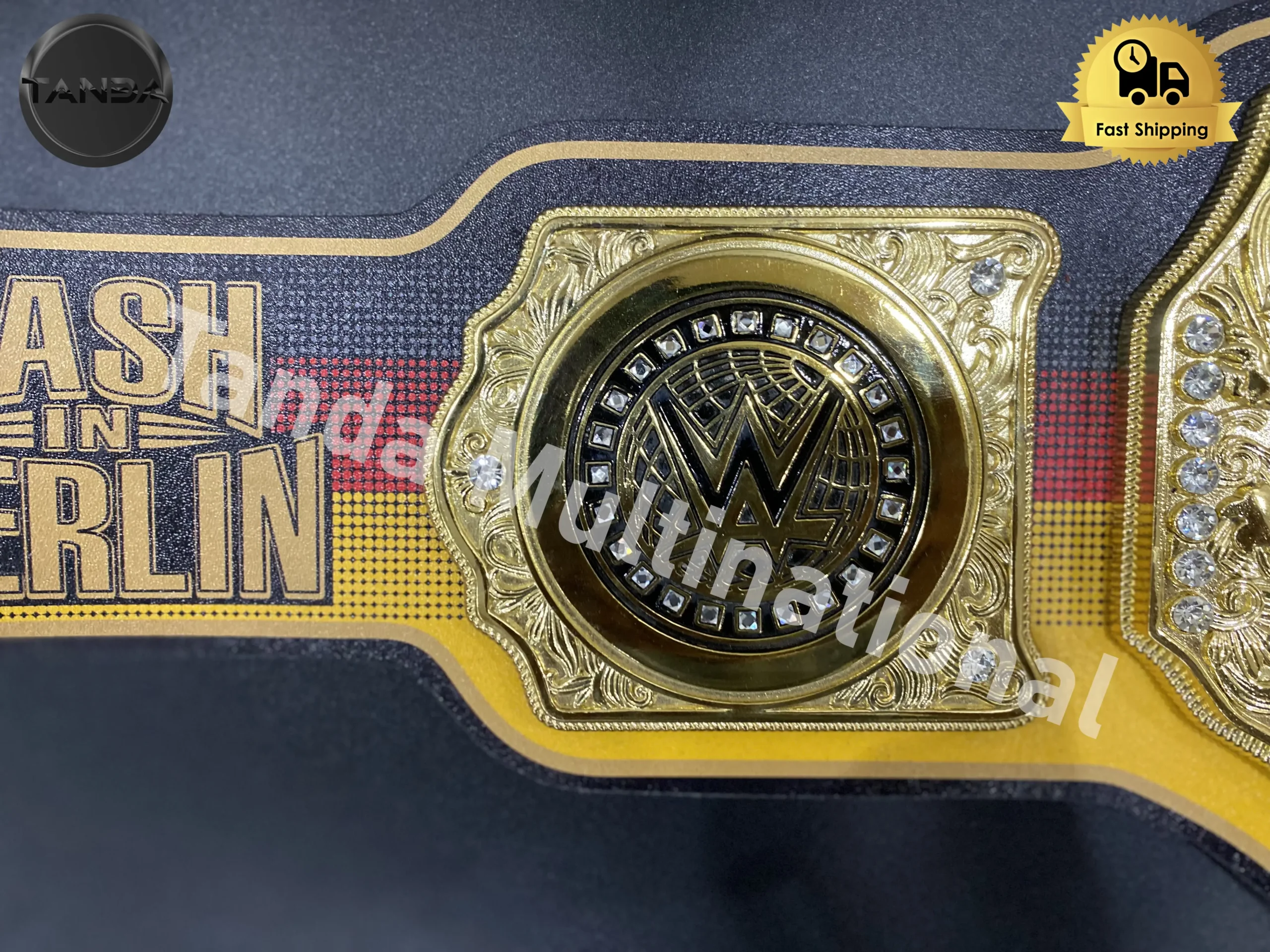 Bash in berlin wwe championship Belts Wrestling Title 6mm Diecast