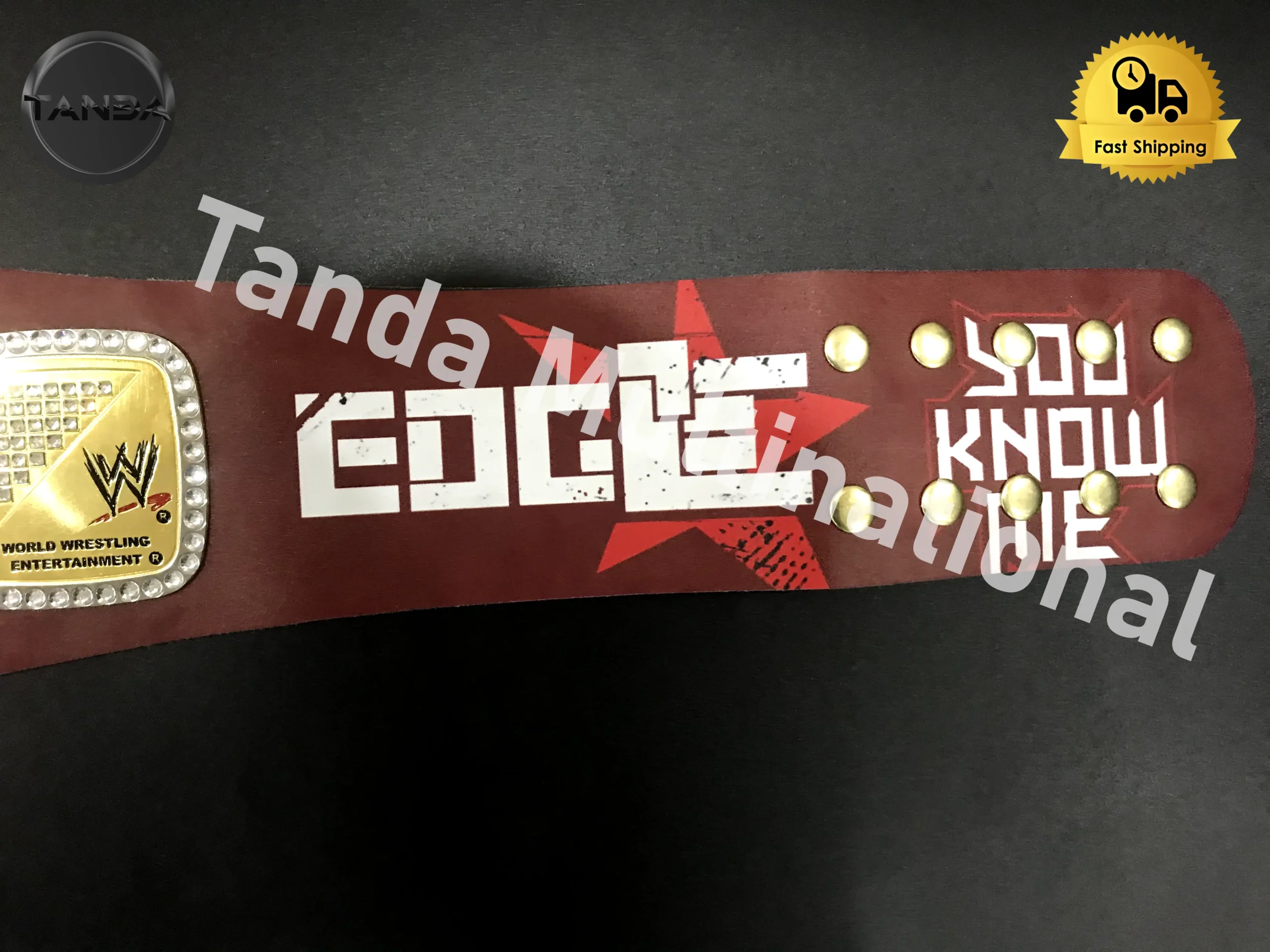 Custom Edge Rated R Spinner WWE Championship Belt Wrestling Title